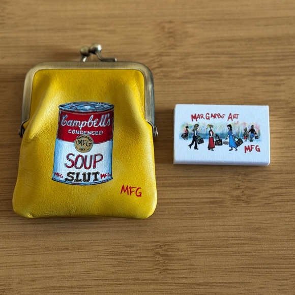 margarbs art Handbags - Margarbs Art ‘Lil Soup Slt’ Coin Pouch Wallet